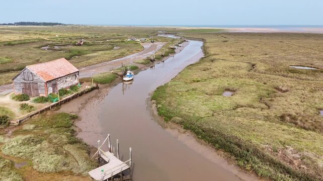 Thornham Coal Barn aerial view