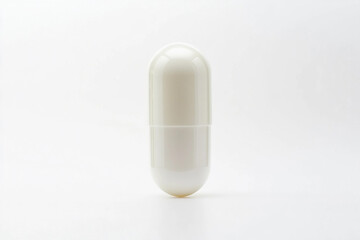 Obraz premium High quality pharmaceutical capsule displayed on white background Generative AI