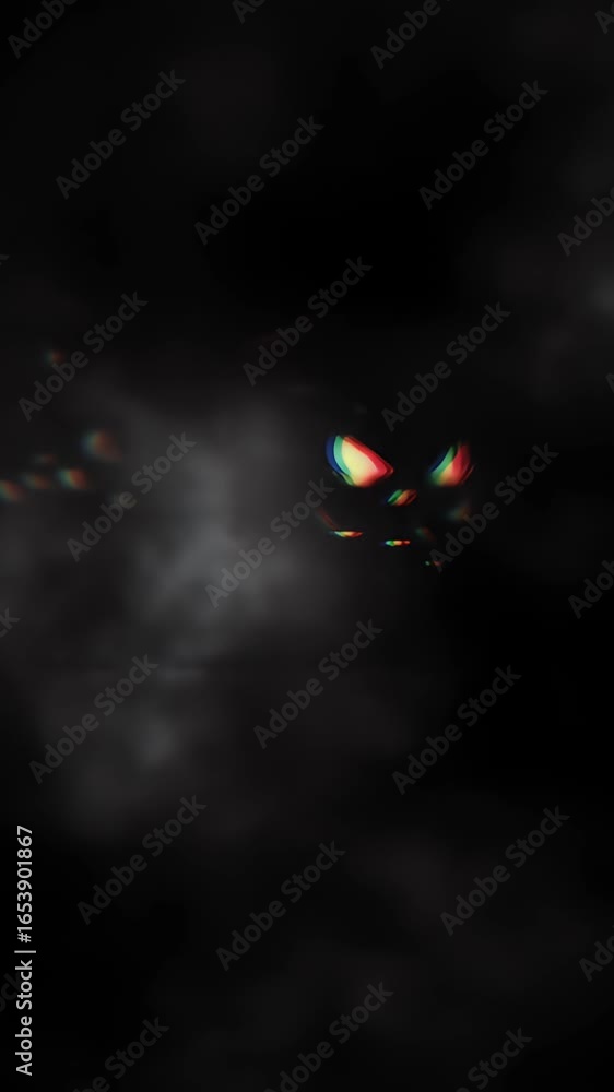 Poster abstract glitch smoke background with digital rgb color shift effect