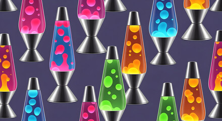 Colorful lava lamp pattern