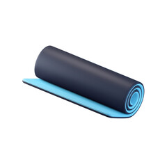 blue battery on white background