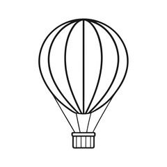 Naklejka premium hot air balloon vector illustration