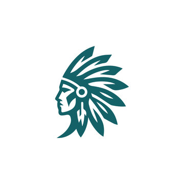 Native warrior logo