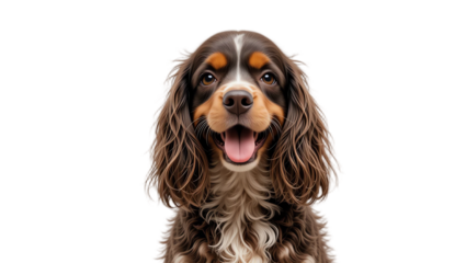 Beautiful adorable dog portrait featuring a friendly puppy with a shiny coat expressive eyes and joyful expression perfect for pet lovers and animal enthusiasts