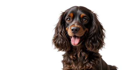 Adorable brown dog with shiny fur joyful expression playful pose and bright eyes perfect for pet lovers domestic animal photography and lifestyle imagery