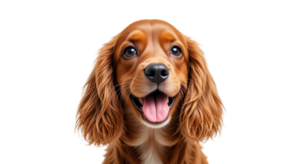 Adorable puppy portrait capturing joyful expression and friendly eyes showcasing cute furry canine with vibrant personality in high-quality pet photography