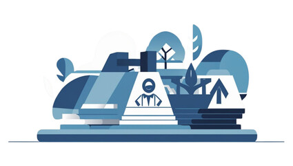 Business Career Growth and Corporate Employment Concept