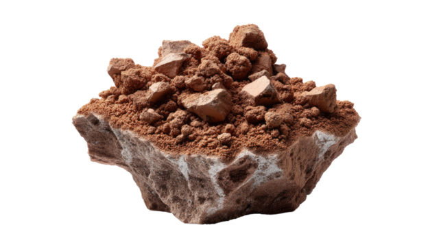 Earth Structure: A captivating composition reveals the intricate texture and earthy tones of the Earth structure in a studio setting. Capturing raw natural beauty and geological wonder.