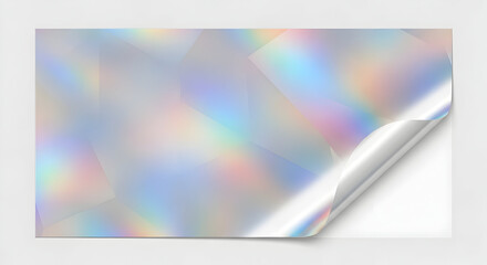 Iridescent holographic sticker design