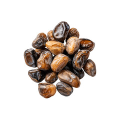 Obraz premium A heap of dried dates arranged together