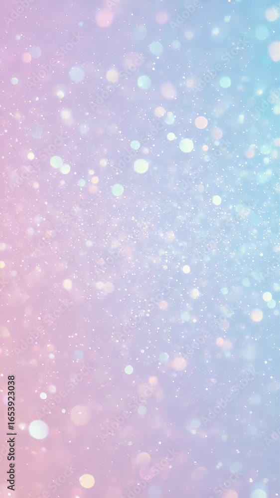 Poster abstract pastel bokeh glitter particles abstract background animation