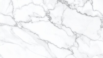 Elegant white marble texture with natural grey veins, luxurious stone background