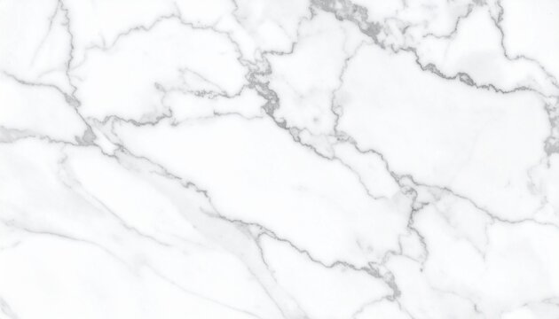 Elegant white marble texture with natural grey veins, luxurious stone background - Powered by Adobe