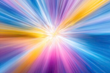 Obraz premium Colorful radial blur effect