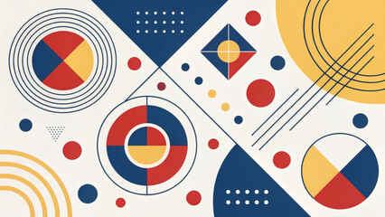 Geometric Abstract Shapes Background – 16:9 Horizontal