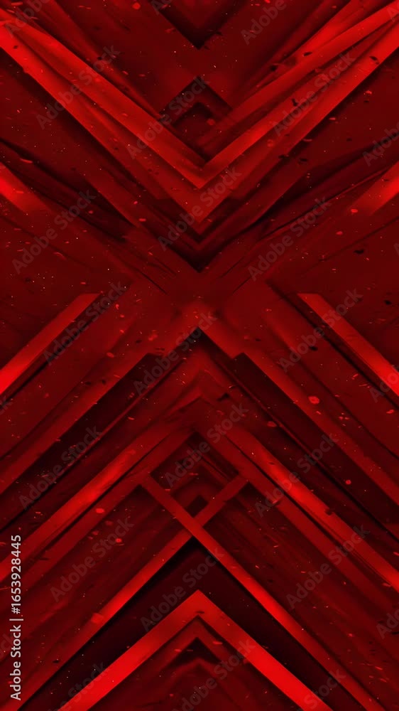 Poster abstract red geometric pattern background with textured dark v shape