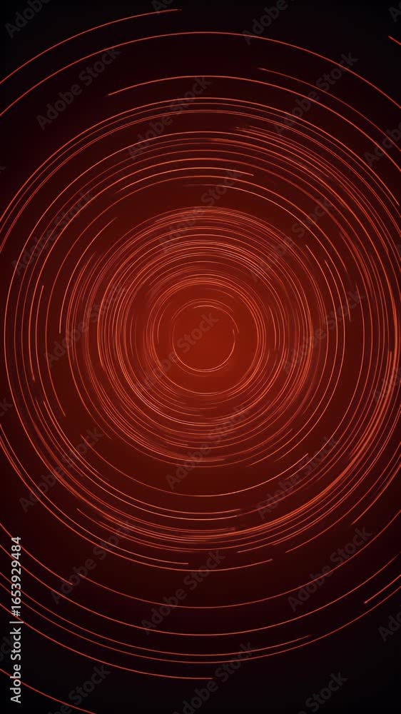 Poster abstract red orange geometric radial pattern background loop