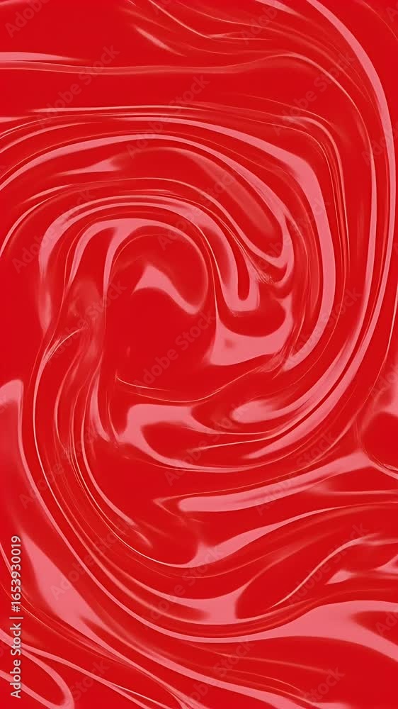 Aufkleber abstract red swirl liquid texture animated background motion flow