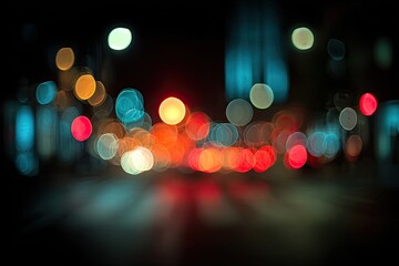 Abstract urban night lights