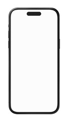 Blank smartphone screen png, transparent background