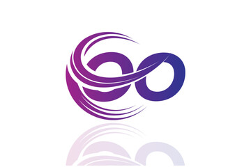 OO Circular Swirl Logo &ndash; Modern Gradient Symbol for Business, Corporate & Creative Branding Identity Design