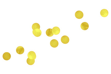 Gold confetti png, transparent background