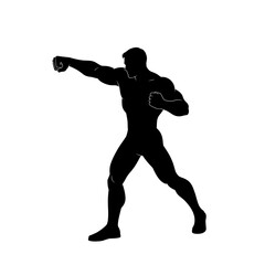 vector silhouette of a man