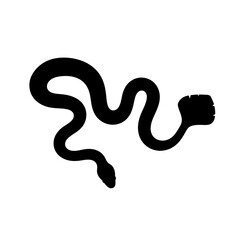 vector illustration of sea snake