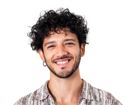 Handsome man png transparent, happy smiling face portrait