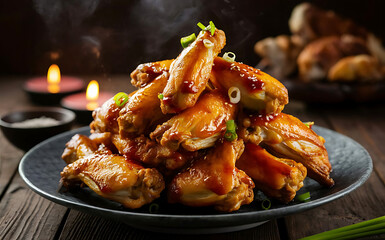 Asian-Style Baked Chicken Wings Flavorful and Crispy Delight.