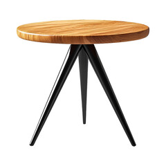 wooden table isolated on white