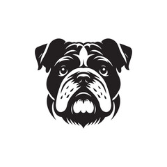 Bulldog Dog Vector Silhouette – Iconic Sturdy Canine Outline Artwork, Perfect for Pet Lovers, Breed Illustrations, Logos, Prints, Home Decor, Graphic Design, and Creative Projects
