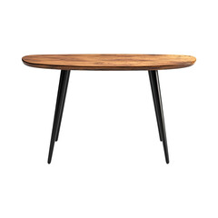 wooden table isolated on white