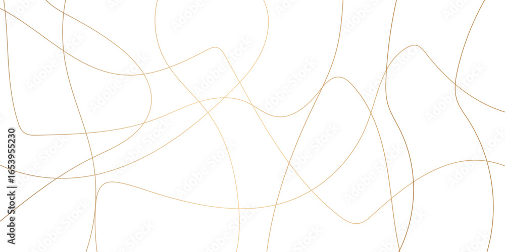 Aufkleber abstract wavy lines flowing curve golden gradient color on transparent background. abstract white ba