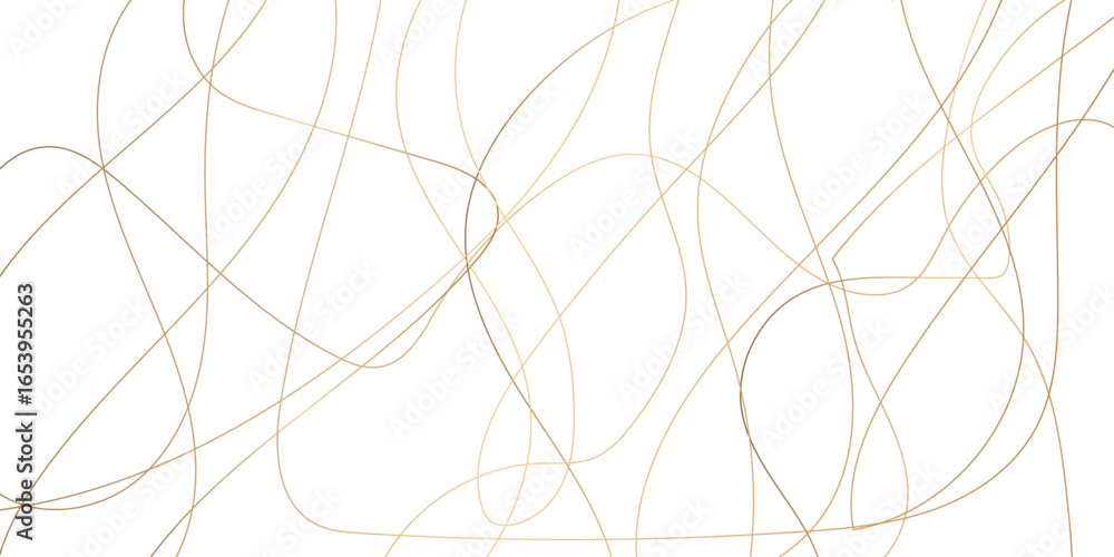 Poster abstract wavy lines flowing curve golden gradient color on transparent background. abstract white ba