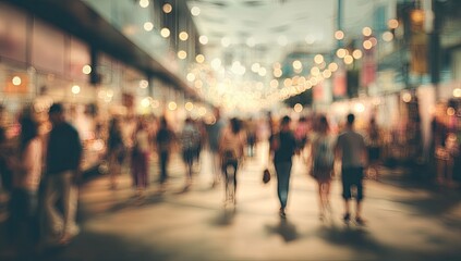 Fototapeta premium Blurred street scene at night