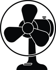 cooling fan on black