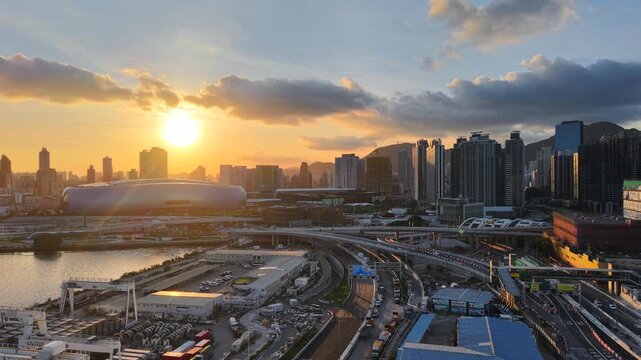 Trunk Road T2 infrastructure development in Hong Kong city Aug 10 2025