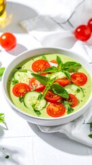 Fresh green bowl with vegetables