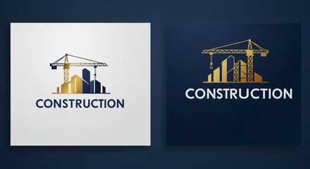 modern large construction company logo