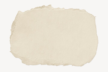 Brown ripped paper cut out, collage element