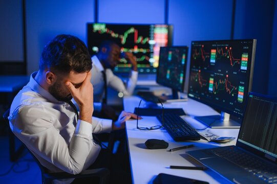Intraday trader angry over loss in stock market investment while trading. risk of investing in cryptocurrency