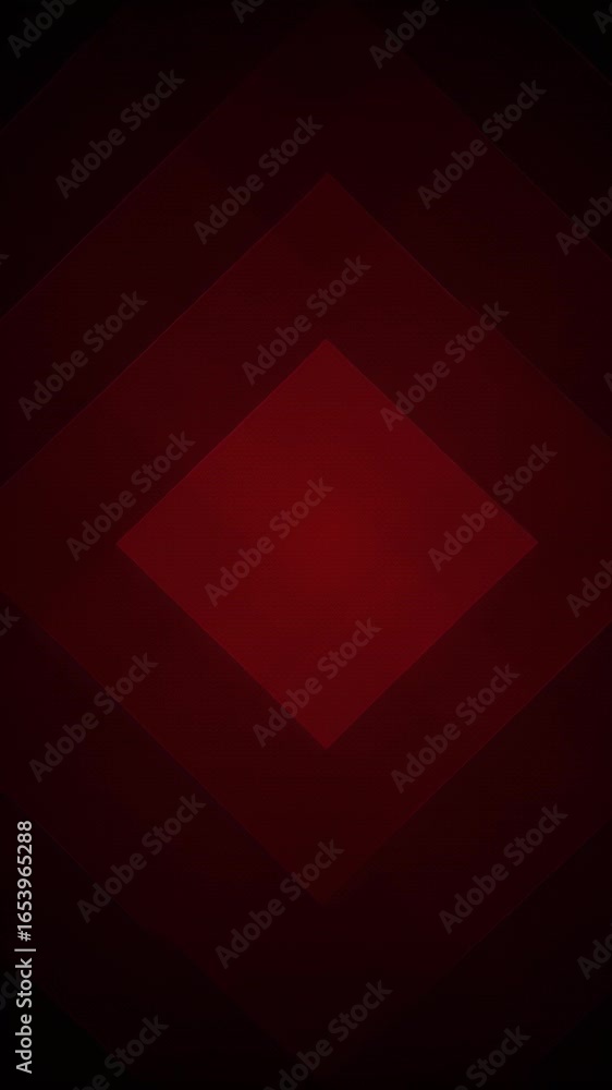 Poster deep red geometric diamond pattern abstract background animation