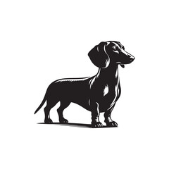 Dachshund Vector Silhouette – Iconic Long-Bodied Breed Outline, Perfect for Dog Lovers, Pet Art, Logos, Prints, Graphic Design, Illustrations, Home Decor, Stencils, and Creative Projects

