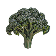 broccoli isolated on white background