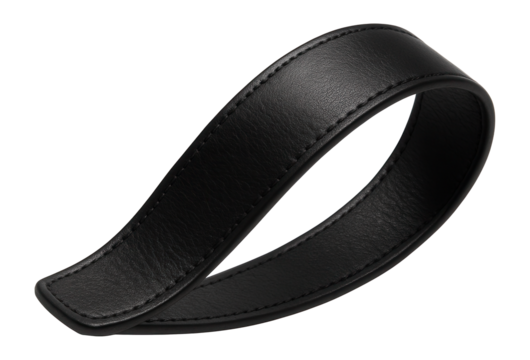 Black leather strap.