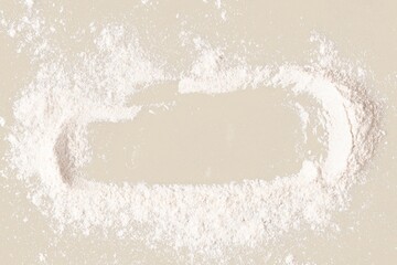 White flour texture, rectangle shape design