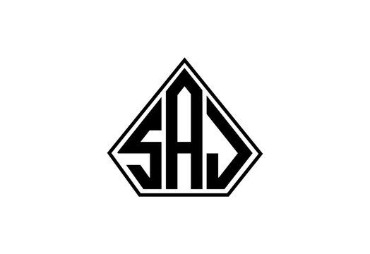 SAJ Custom Monogram Logo Design.
