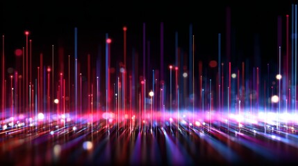 High speed data connection lines forming digital technology abstract background with glowing network streams, futuristic communication grid, and fast internet information transfer concept