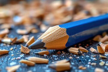 Fototapeta premium Where Art Begins: A Sharpener Surrounded by Inspiration